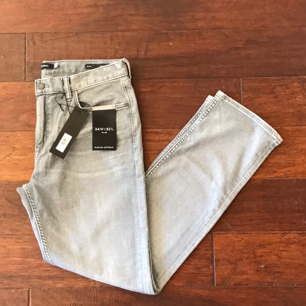 Banana Republic Men’s Gray Jeans